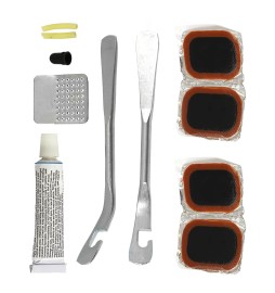 KIT RIPARAZIONE BICICLETTE set 12 pezzi