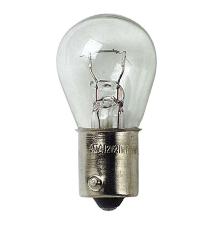 LAMPADINA A 1 FILAMENTO P21 - W 21 - base BA15S