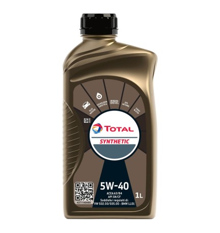 OLIO MOTORE PER AUTOVETTURE 'SYNTHETIC' 5W40 - lt. 1