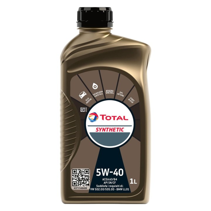 OLIO MOTORE PER AUTOVETTURE 'SYNTHETIC' 5W40 - lt. 1