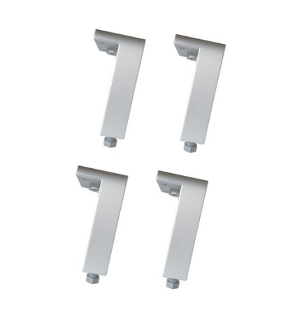 4 PZ PIEDINI REGOLABILI ANODIZZATI PER LEGNO -