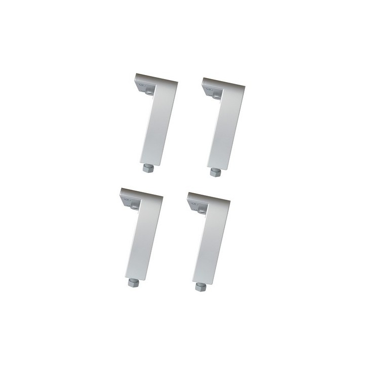 4 PZ PIEDINI REGOLABILI ANODIZZATI PER LEGNO -