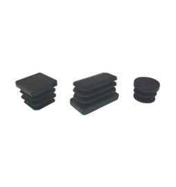 PUNTALE ALETTATO RETTANGOL 30X60 MM PLAST NERO