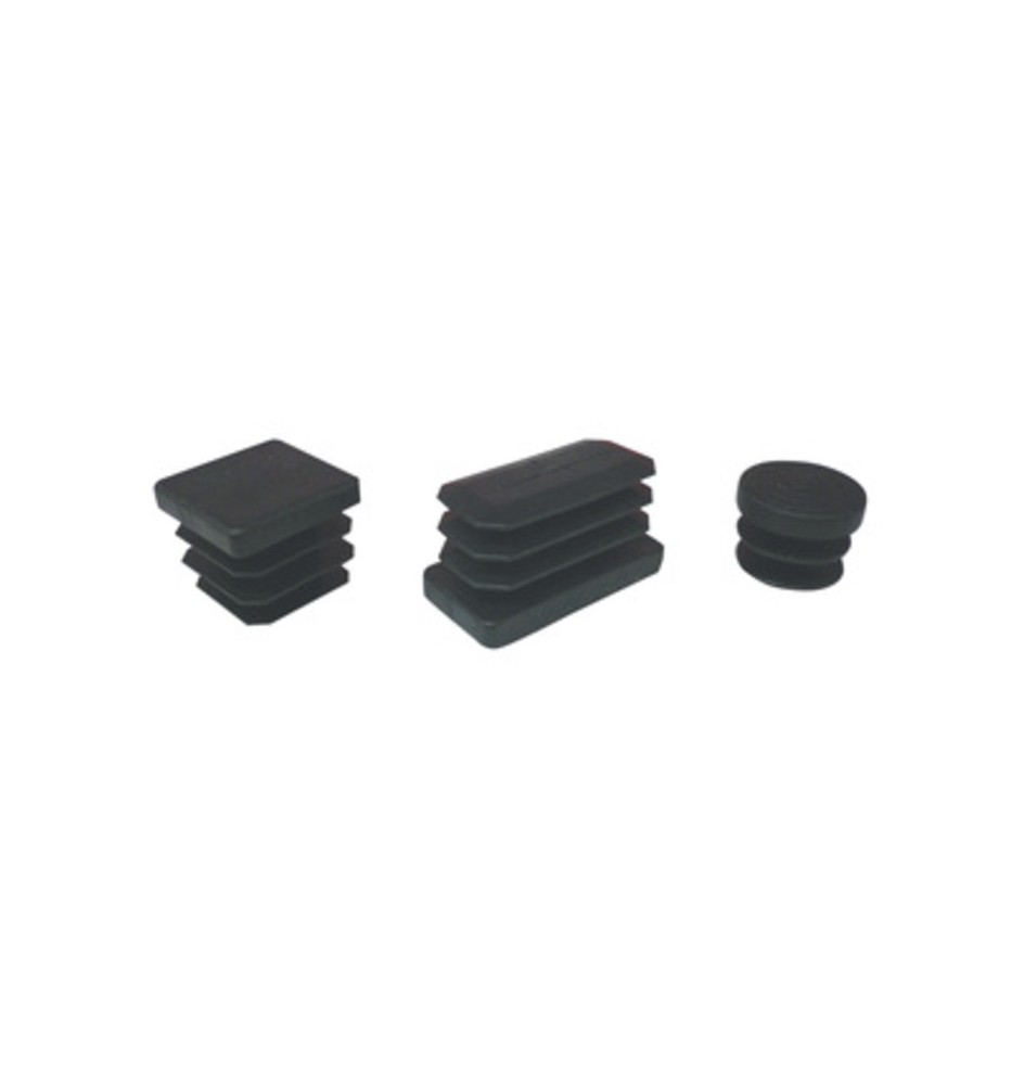 PUNTALE ALETTATO RETTANGOL 30X60 MM PLAST NERO