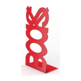 FERMALIBRO IN ACCIAIO BOOKS ROSSO