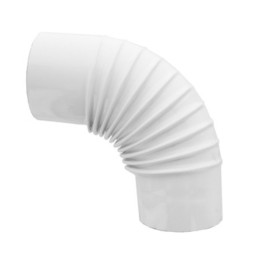 GOMITO P/STUFA 90 D 10 CM BIANCO