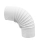 GOMITO P/STUFA 90 D 12 CM BIANCO