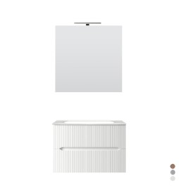 MOBILE BAGNO SOSPESO LINEA STICK CANNETTATO DA 70 CM Rovere Chiaro