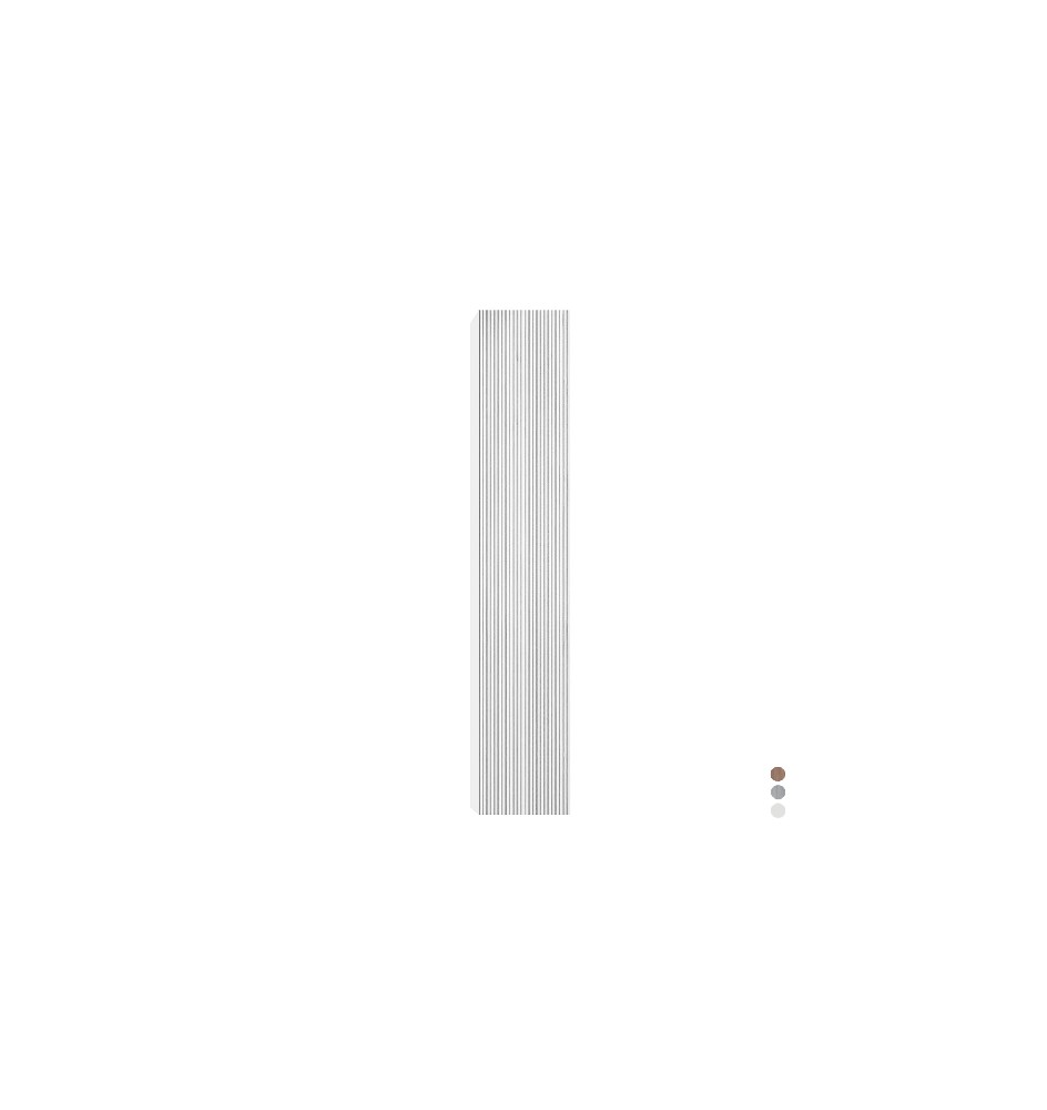 COLONNA BAGNO SOSPESA LINEA STICK CANNETTATO H 150 Tortora Opaco