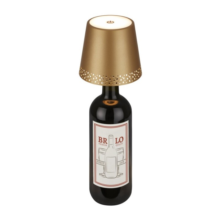 LAMPADA FLASKA P/MONTAGGIO SU BOTTIGLIA ORO
