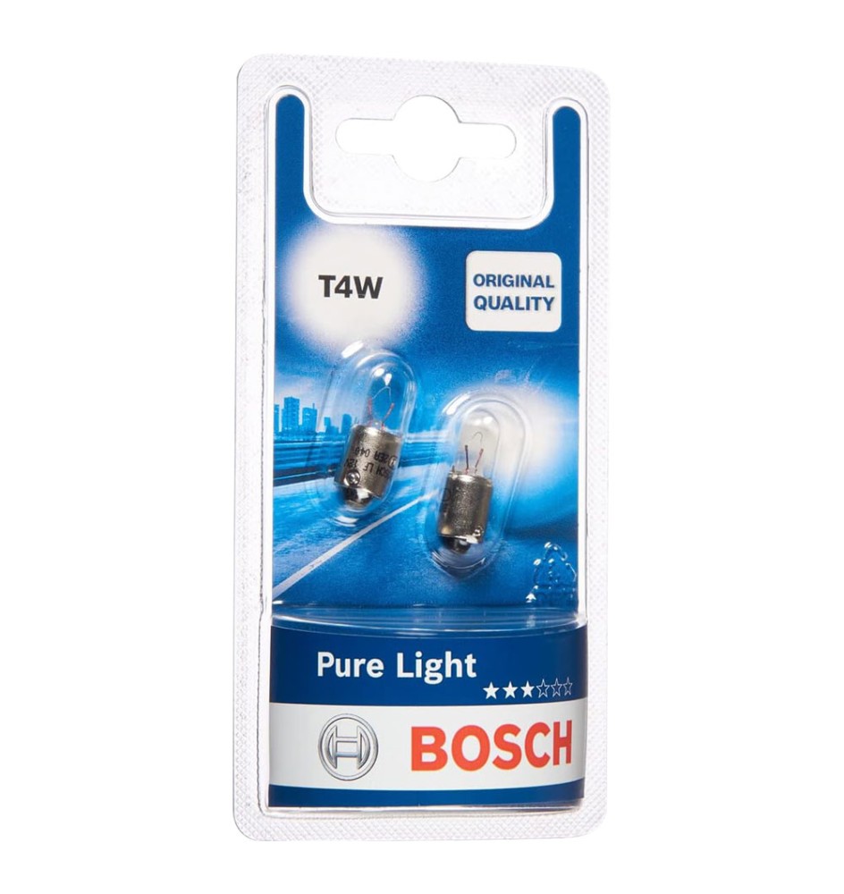 LAMPADINA PER LUCI DIREZIONE E POSIZIONE T4W - 12 V - 4 W - attacco BA9s - 2 pezzi