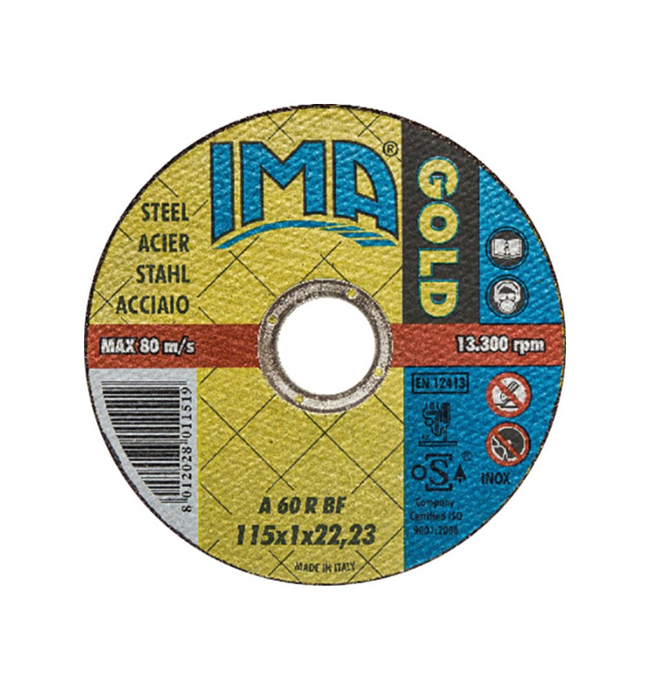 IMA DISCO P/FERRO GOLD PIANO D 115X1,0 MM