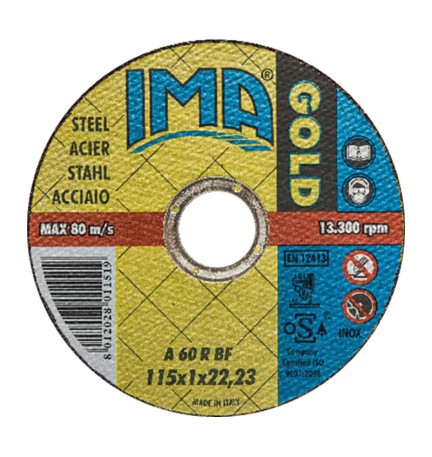 IMA DISCO P/FERRO GOLD PIANO D 115X1,0 MM