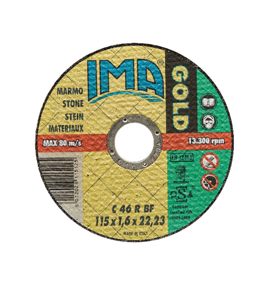 IMA DISCO P/MARMO GOLD PIANO D 115X1,6 MM