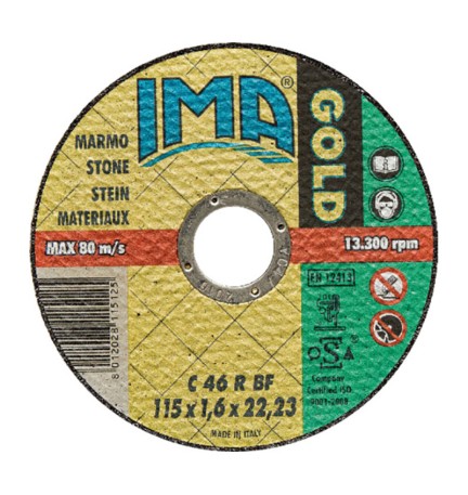 IMA DISCO P/MARMO GOLD PIANO D 115X1,6 MM