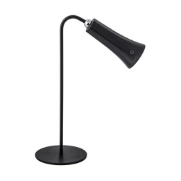 LAMPADA LED RICARICABILE DA TAVOLO ALICE NERO