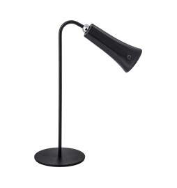 LAMPADA LED RICARICABILE DA TAVOLO ALICE NERO