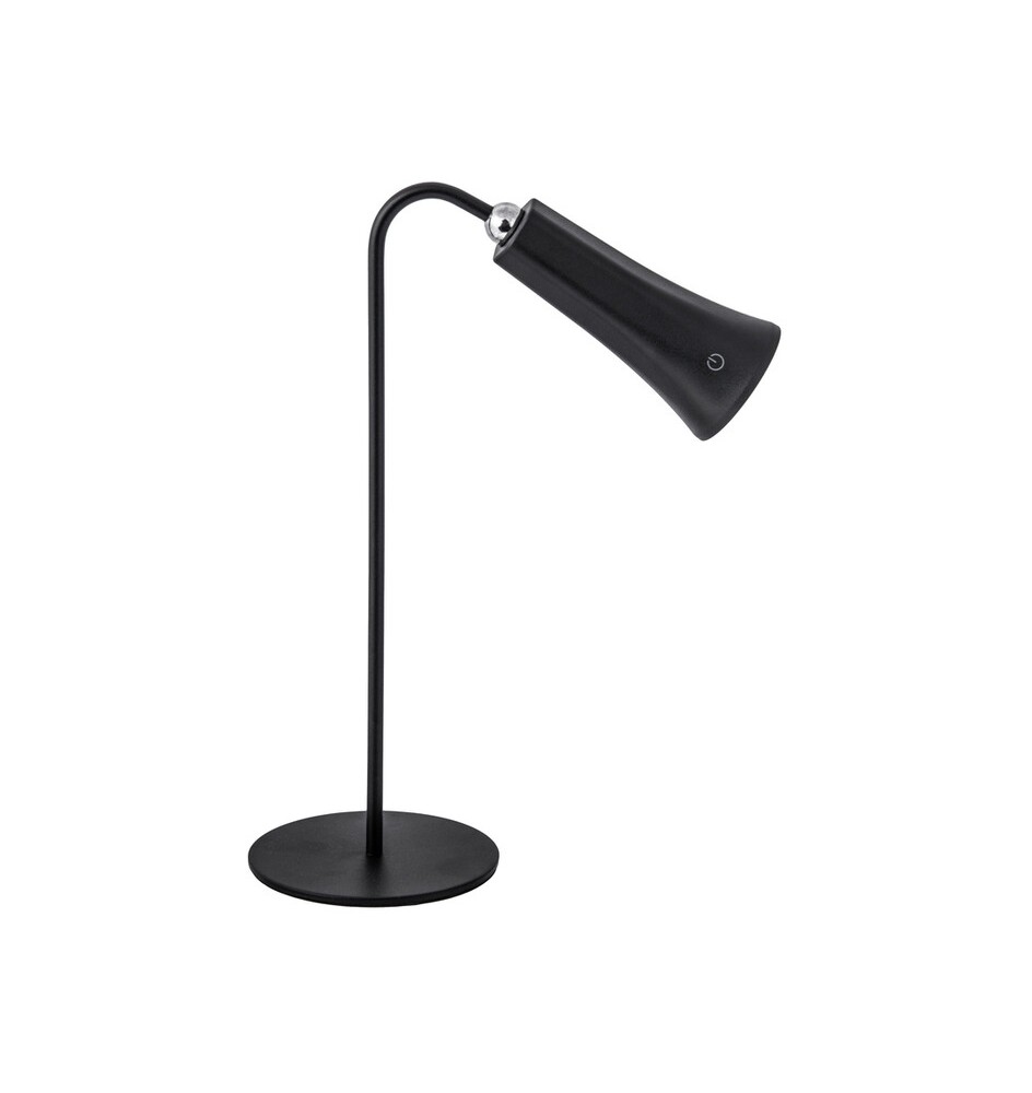 LAMPADA LED RICARICABILE DA TAVOLO ALICE NERO