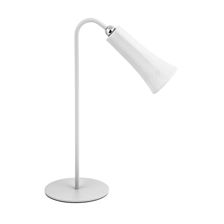 LAMPADA LED RICARICABILE DA TAVOLO ALICE BIANCO