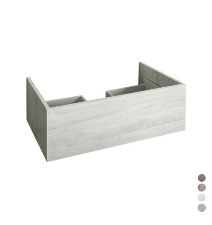 BASE 1 CASSETTO CON VANO SIFONE MOD. UNIKA cm 70x45,5xH.25 Olmo Cemento