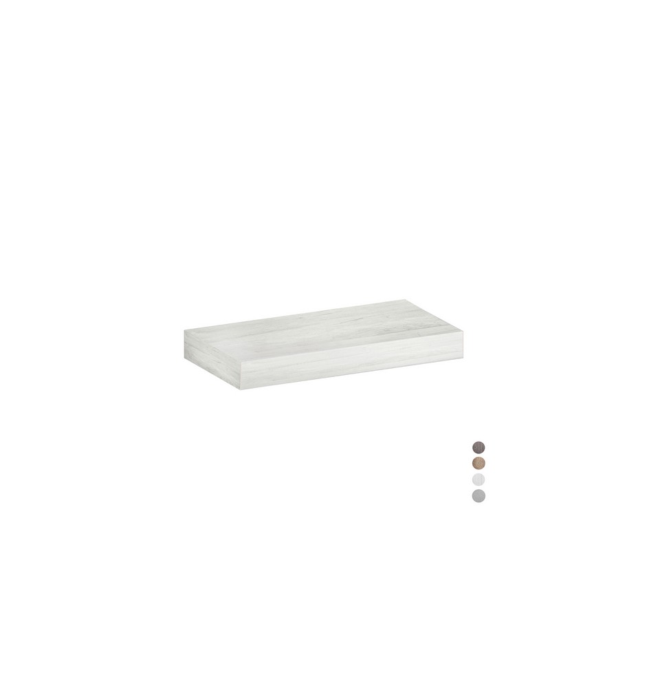 MENSOLA PER LAVABO MOD. UNIKA H 10 cm 140x46xH.10 Olmo Bianco