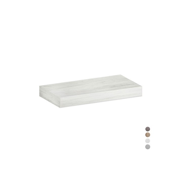 MENSOLA PER LAVABO MOD. UNIKA H 10 cm 80x46xH.10 Olmo Cemento