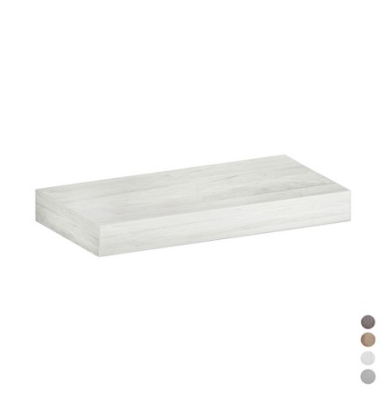 MENSOLA PER LAVABO MOD. UNIKA H 10 cm 140x46xH.10 Olmo Cemento