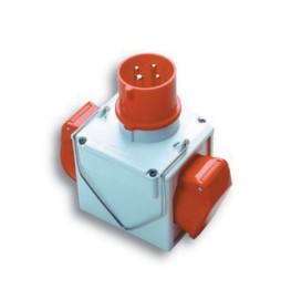 FME 73.111 ADATTATORE CEE 16A 2 PRESE 380V IP44