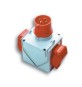 FME 73.111 ADATTATORE CEE 16A 2 PRESE 380V IP44