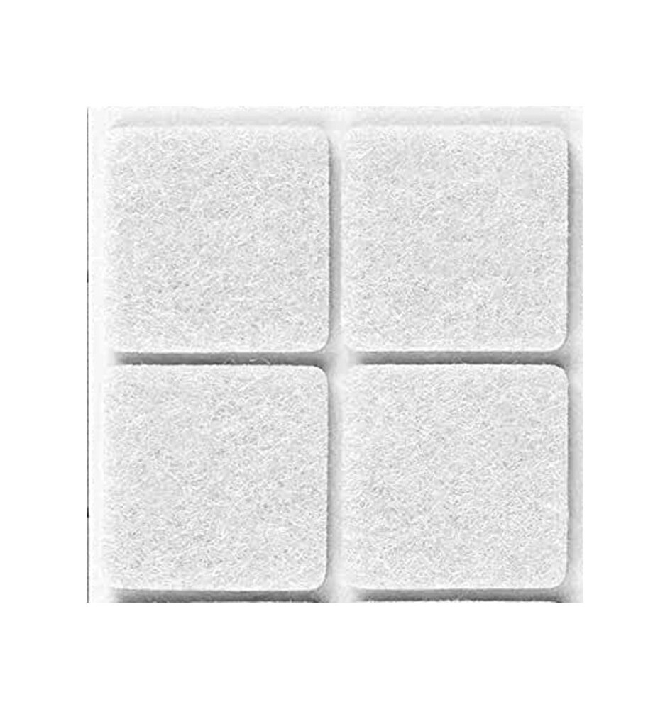 FELTRINO ADESIVO SEDIA BIANCO 35X 35 MM CF 3 PZ**