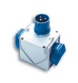 FME 73.110 ADATTATORE CEE 16A 2 PRESE 220V IP44