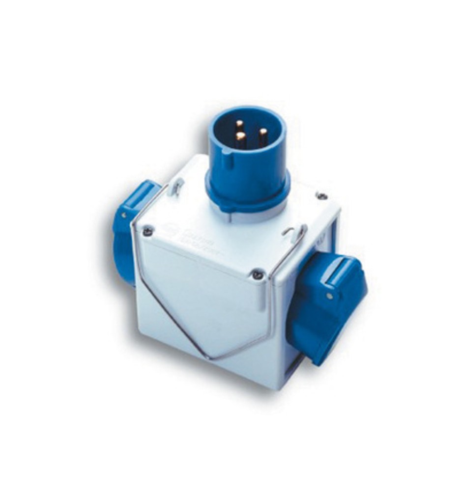 FME 73.110 ADATTATORE CEE 16A 2 PRESE 220V IP44