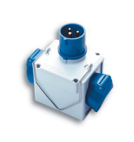 FME 73.110 ADATTATORE CEE 16A 2 PRESE 220V IP44