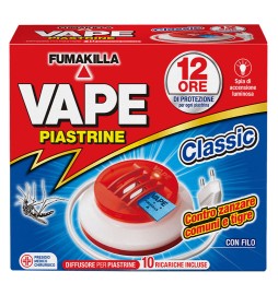 ANTIZANZARE ELETTRICO AD EMANAZIONE 'PIASTRINE' con 10 piastrine da 12 ore...