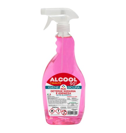 ALCOOL ETILICO DENATURATO '1 QUALITA' 90 °' Lt. 0,5 - 90 % vol. - bottiglia