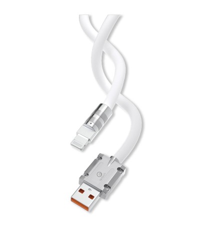 CAVETTO PER SMARTPHONE/TABLET 'CARICA RAPIDA' USB tipo C / tipo C - bianco