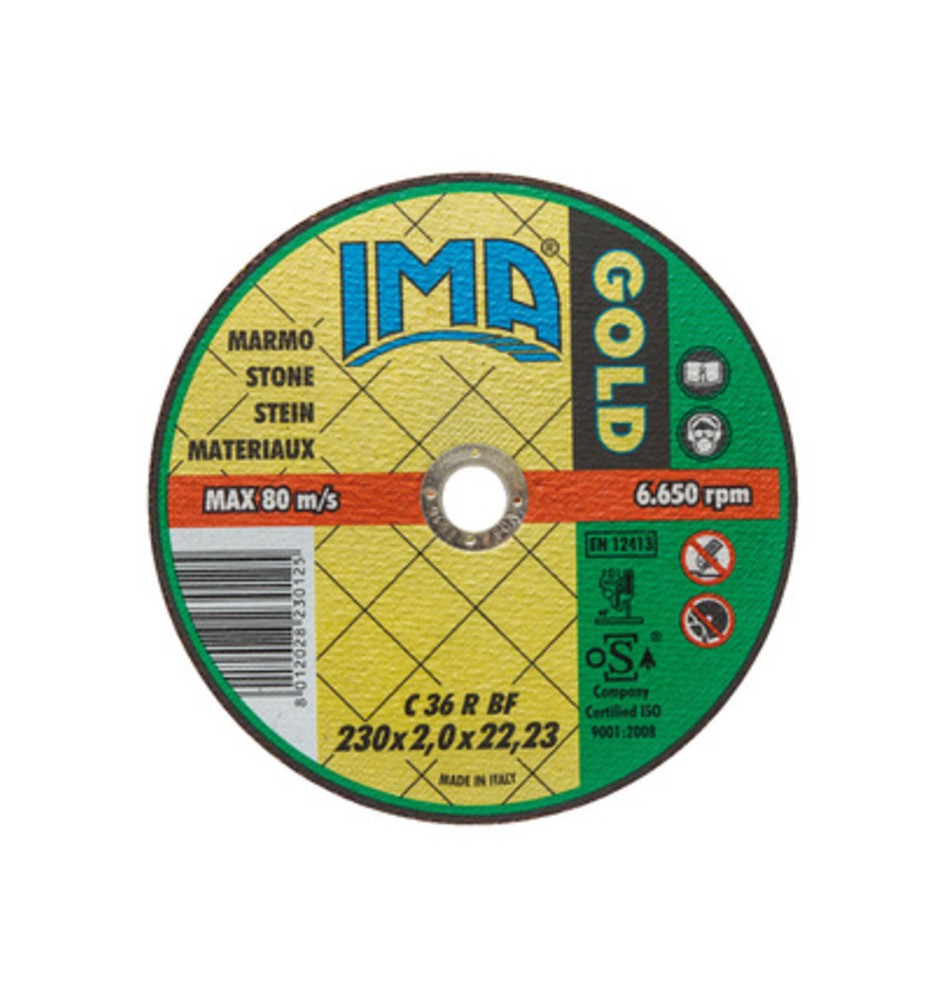 IMA DISCO P/MARMO GOLD PIANO D 230X2,0 MM