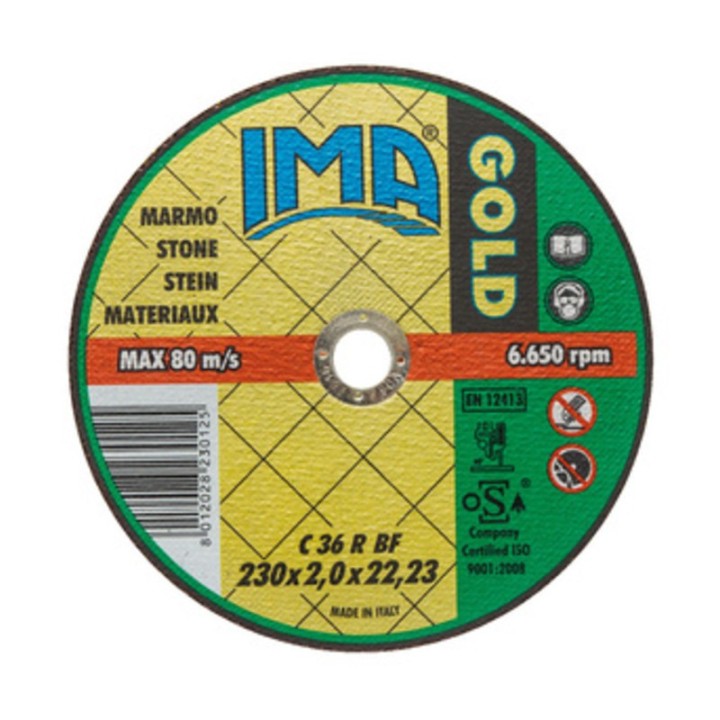 IMA DISCO P/MARMO GOLD PIANO D 230X2,0 MM