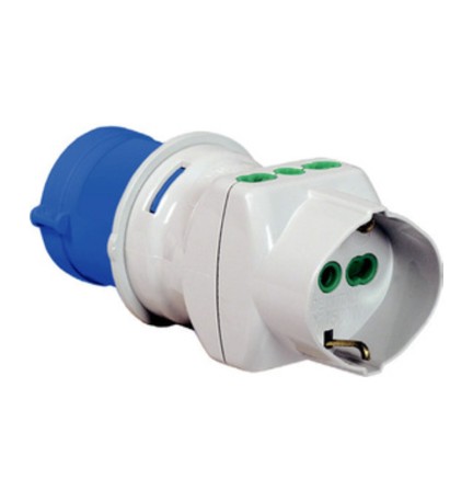 FME 73.090 ADATTATORE CEE 2P+T-2 SCHUKO/BIP 220V IP44