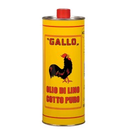 OLIO DI LINO COTTO PURO lt 1 gallo