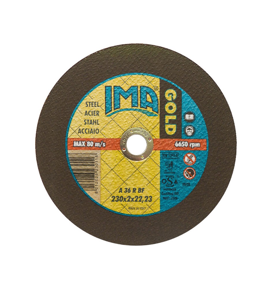 IMA DISCO P/FERRO GOLD PIANO D 230X2,0 MM