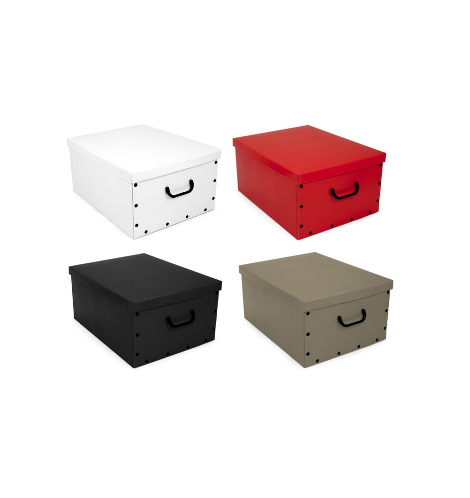 SCATOLA IN CARTONE 50X39XH24,5CM TINTA UNITA ASS