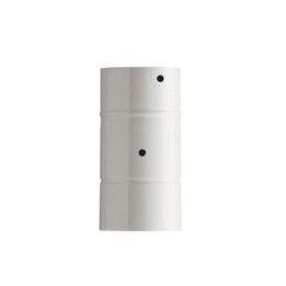 TUBO FORATO P/SERRANDA H 25 CM D 12 CM BIANC0