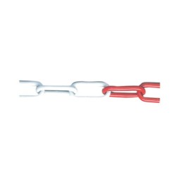 CATENA ACCIAIO BIANCO ROSSO D 5 MM DA 25 M