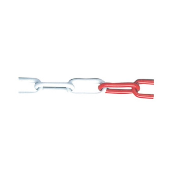 CATENA ACCIAIO BIANCO ROSSO D 5 MM DA 25 M