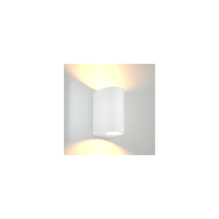 APPLIQUE DRAPION 15X9,5X7CM BIANCO GU10 2X5W