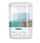 DISPENSER DI SAPONE LIQUIDO A PARETE DUE VANI Lt 0.48 x 2 - H. 220 mm