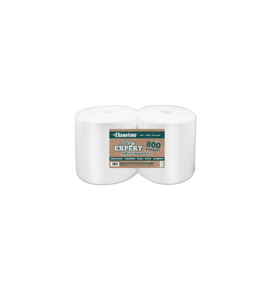 2 PZ BOBINA DI CARTA A STRAPPO DRY EXPERT gr 1000x2