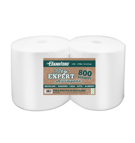 2 PZ BOBINA DI CARTA A STRAPPO DRY EXPERT gr 1000x2