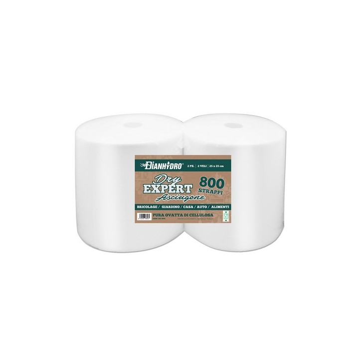 2 PZ BOBINA DI CARTA A STRAPPO DRY EXPERT gr 1000x2